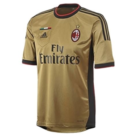 ac milan gold jersey